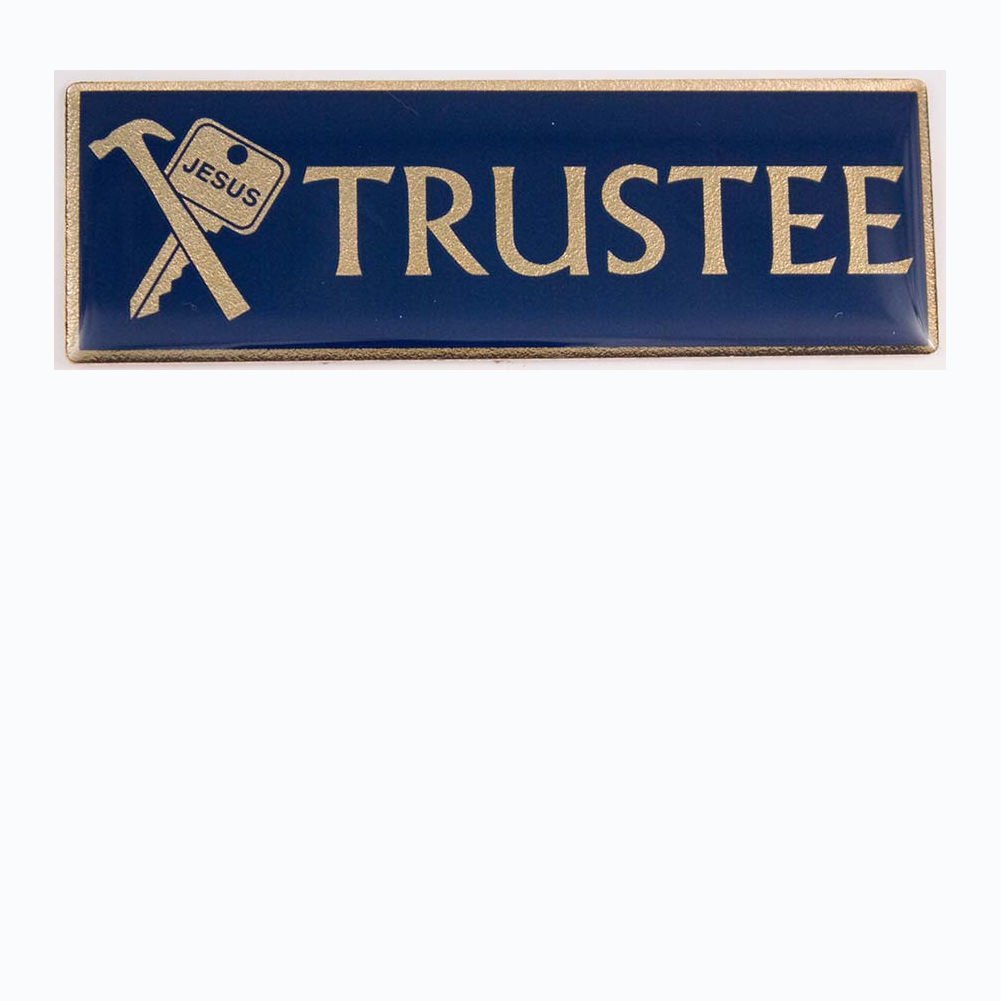 Trustee Magnetic Pin Badge for Church Officers -