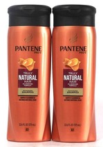 2 Count Pantene Pro V 12.6 Oz Truly Natural Hair Oil Enriched Moisture Shampoo