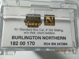 Micro-Trains Stock # 18200170 Burlington Northern 50' Standard Boxcar N-Scale image 6