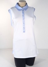 Adidas Golf Puremotion White Sleeveless Polo Shirt Women&#39;s  NWT - $59.99