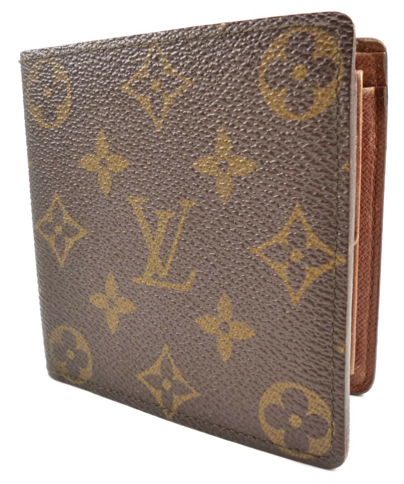 Louis Vuitton Authentic Men's Marco Wallet LV Monogram Canvas & Leather ...