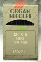 Organ Industrial Sewing Machine Needles 130/21,135X5-130 - $5.95