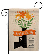 End Gun Violence Garden Flag Awareness 13 X18.5 Double-Sided House Banner - $19.97