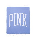 New Victoria&#39;s Secret PINK 2017 LE Festival Beach Blanket Throw Blue Legend - $29.69