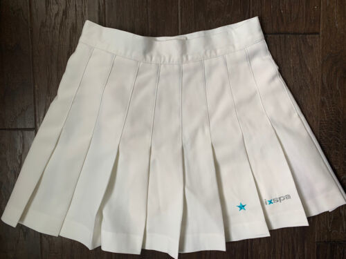 Primary image for vintage 80’s IXSPA Tennis Golf skirt Size 4 pleated LOGO Preppy