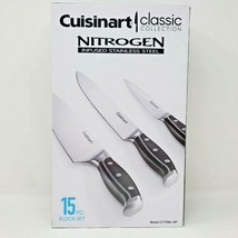 Cuisinart C77TRN-15P Nitrogen Collection 15-Piece Knife Block Set, Black - $78.99
