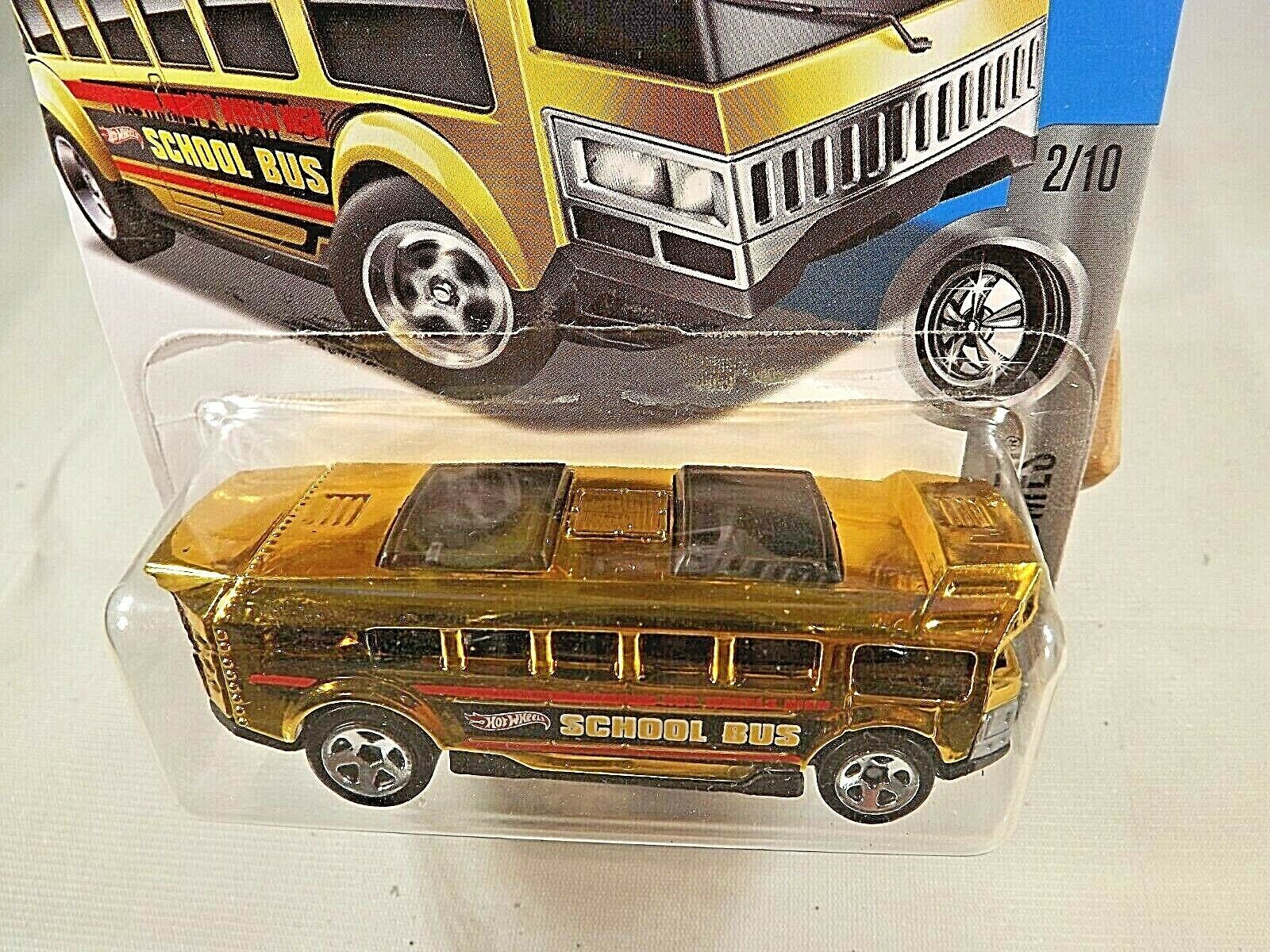 2016 Hot Wheels 37 Super Chromes 2/10 HOT WHEELS HIGH Bus Gold Variant