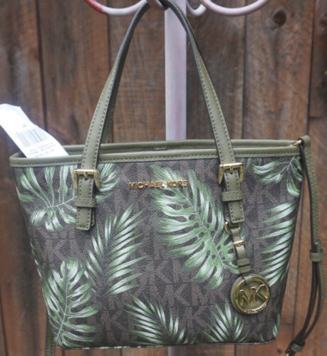 palm green michael kors handbag