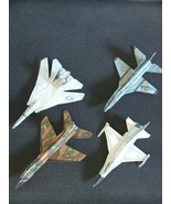 Set #2 - 4 Cut &amp; Glue Paper Airplane Gliders - $13.81