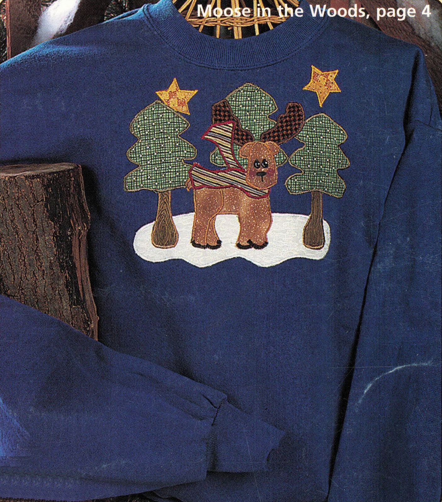 8 Holiday Christmas Quilted Sew Machine Applique Sweatshirt Snowman ...