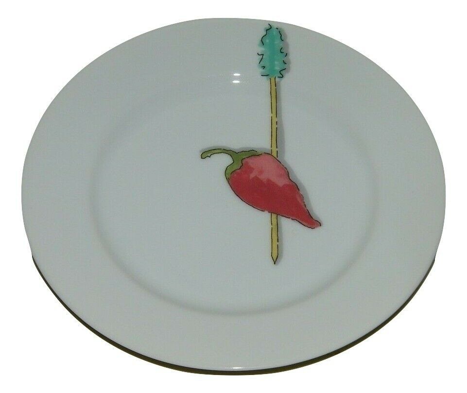 crate and barrel christmas plates