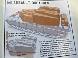 Micro-Trains # 49945912 M1 Abrams Variant M1150 Assault Breacher Kit N-Scale image 5