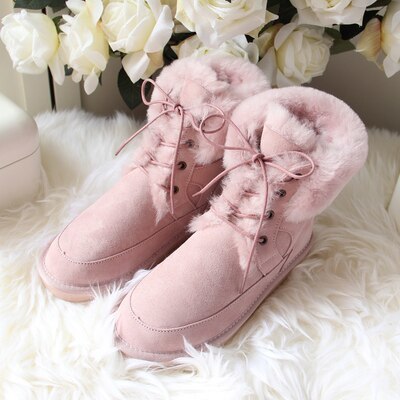 New Winter Woman Snow Boots Shoes Women Real Sheepskin Women's Sheepskin Women B