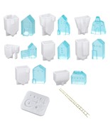 10 Pcs Sky Clouds Small House Micro scape Decorations Epoxy Resin Mold M... - $69.93