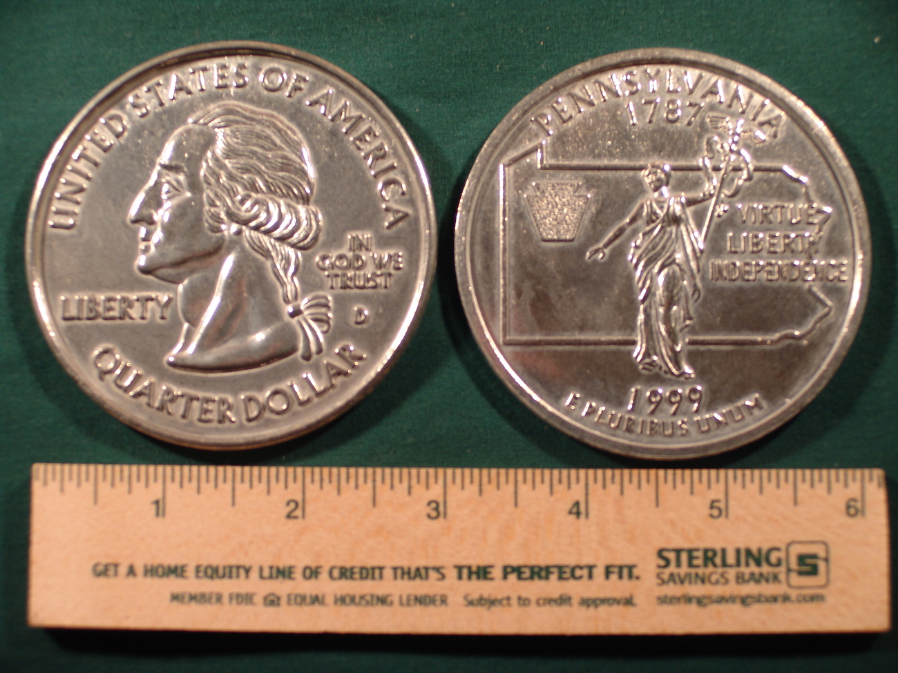 Big 3" Inch Metal Coin Replica of a 1999 Issue ...
