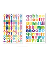 Glitter Alphanumeric Stickers Numbers English Alphabet Stickers Sheets S... - $4.00