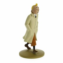 Tintin in trenchcoat resin figurine statue Official Tintin Moulinsart product