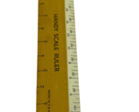 Vintage 6&quot; Engineer Wood Ruler Pocket Scale Ruler - $8.99