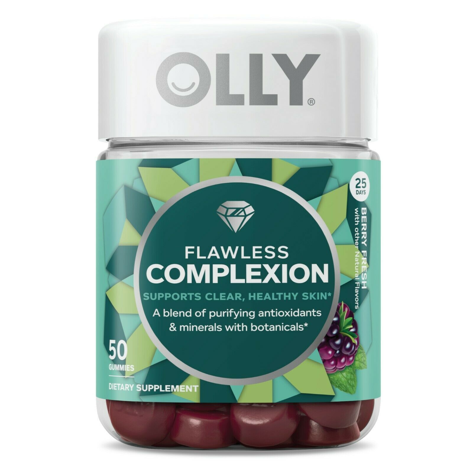Olly Flawless Complexion Dietary Supplement Gummies - Berry Fresh - 50 CT. - $21.77