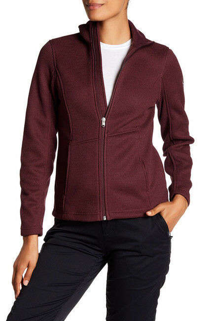 SPYDER Women's NWOT Wine Maroon Endure Full Zip Jacket Sweater Size ...