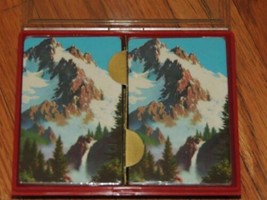 NEW 2 decks Stardust Playing Cards Plastic Coated Snow-capped Mountians - $13.49
