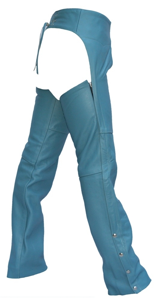 blue jean motorcycle chaps
