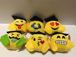 Lot of 6 pieces Emoji Graduation Plush 6" inch HOT ITEM - $20.29