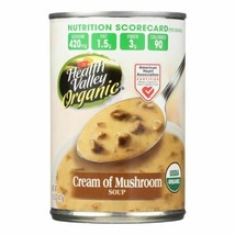 Health Valley Organic Soup - Mushroom Cream - Case Of 12 - 14.5 Oz. - $60.96