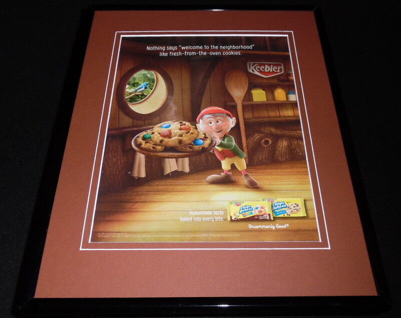 2017 Keebler Elves Chips Deluxe Cookies 11x14 Framed ORIGINAL ...