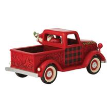 Jim Shore Truck Figurine With Santa 13.5" Long Large Red #6009128 Country Living image 4