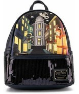 Harry Potter - Diagon Alley Sequin Double Strap Mini  Backpack by Loungefly - $82.12