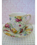 Lord Nelson BCM Rose Time Chintz Demitasse Cup and Saucer England Coffee... - $24.99
