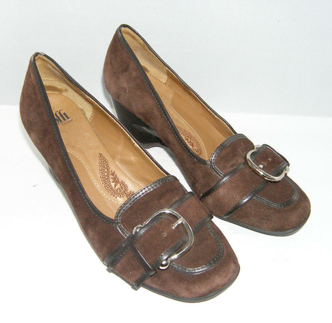square toe heeled loafers