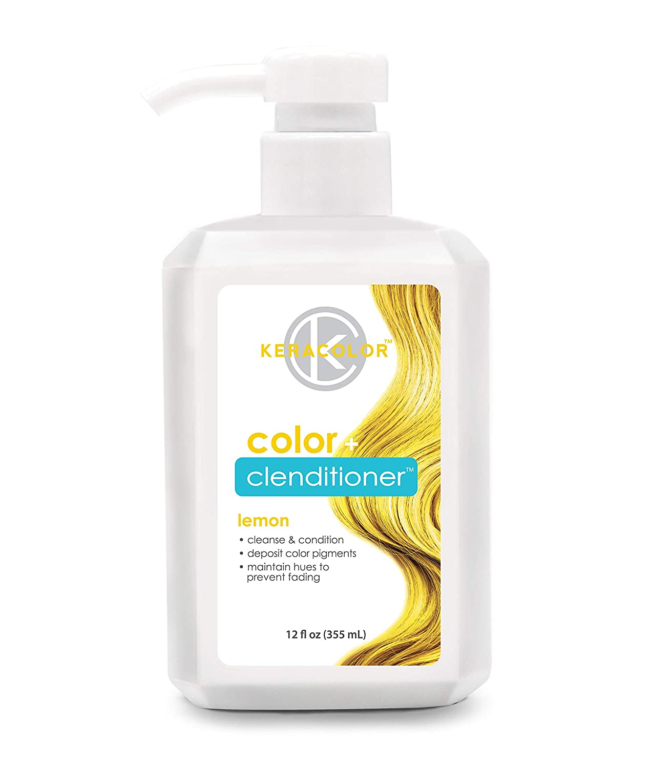 KeraColor Color Clenditioner Lemon, 12 ounce Keracolor