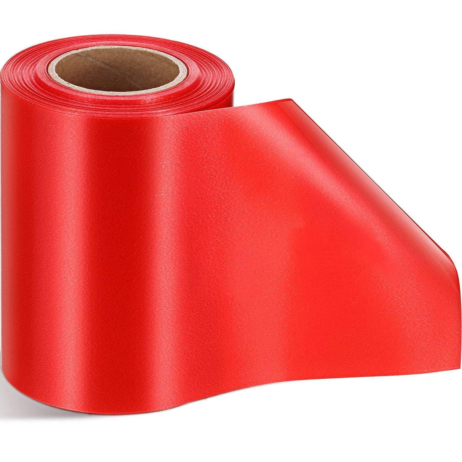 MEEDEE Red Ribbon 1/4 Inch Red Satin Ribbon Double Face Satin Ribbon Thin  Red