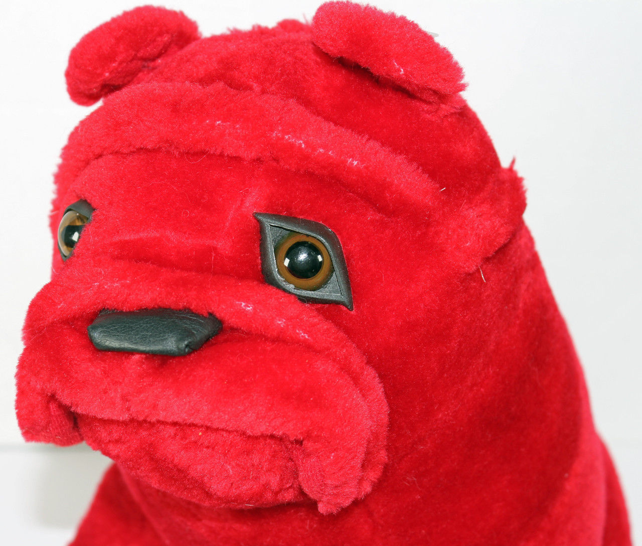 red bulldog plush