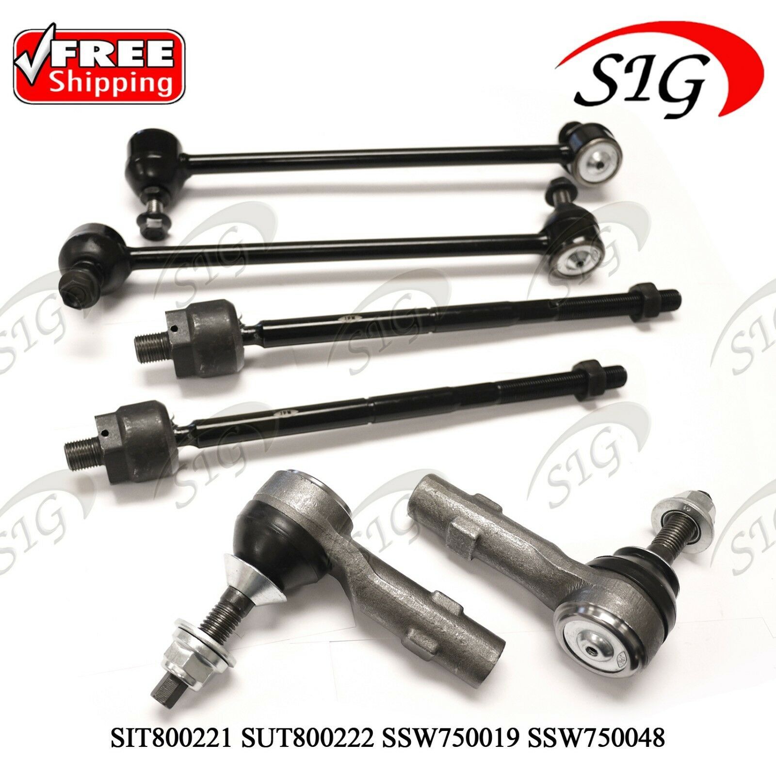 6Pc JPN Kit Sway Bar Link Suspension Tie Rods Set Fits Ford Taurus 2008