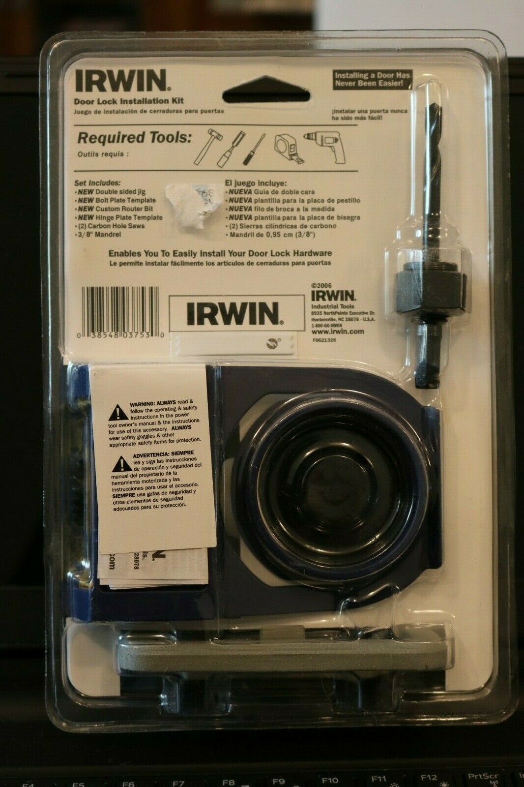 Irwin 3111001 Door Lock Installation Kit With Bonus Router Bit / Latch ...