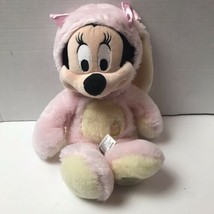 Minnie Mouse Pink Easter Bunny Rabbit Costume Plush 14” Disney Store - $18.80