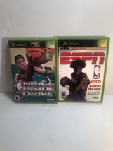 XBox NBA Inside Drive 2003 Basketball Video Game Xbox Live ESPN ￼2K5 Lot Of 2￼ - $12.09