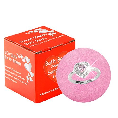 Jewelry Bath Bomb with Ring Surprise Prizes Gift Inside Bath Bombs