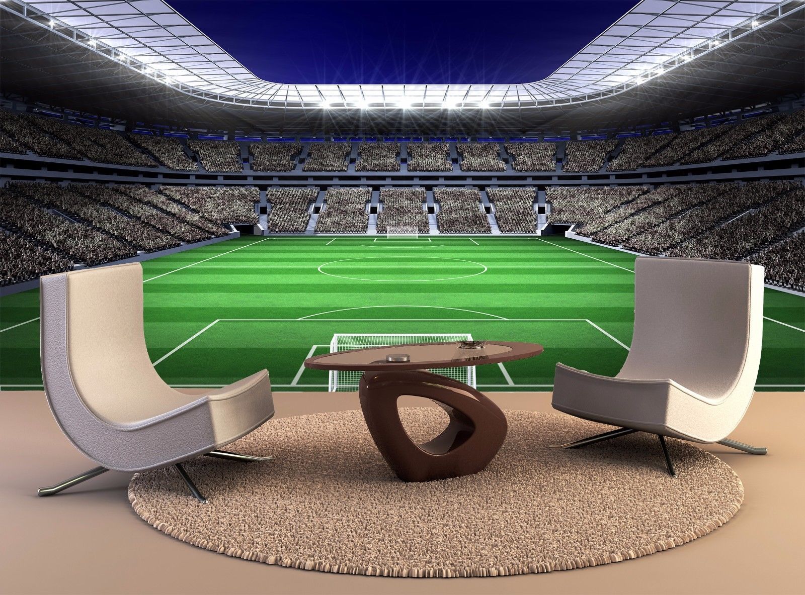 Large football stadium Soccer Giant Photo WallPaper Mural Decal Wall