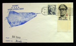 M-2F3 Lifting Body NASA 1972 Postal Cover Bill Dana Pilot Edwards Califo... - $9.45