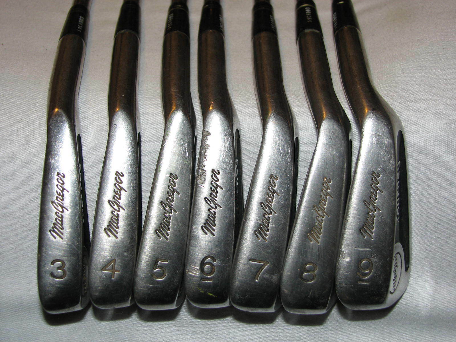 Mens RH Macgregor DX Tourney Iron Set 39 No PW Action 1 Stiff Steel