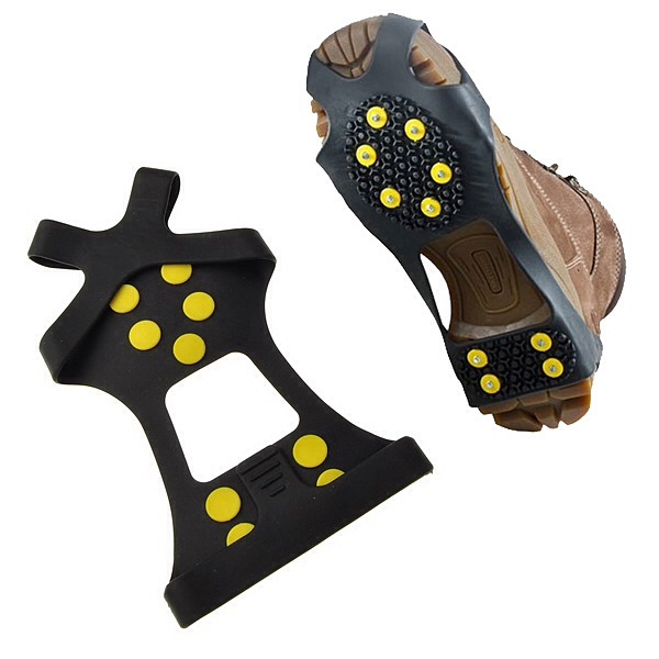 Practical Studded Snow Grips Ice Grips Anti Slip Snow Shoes Crampon New