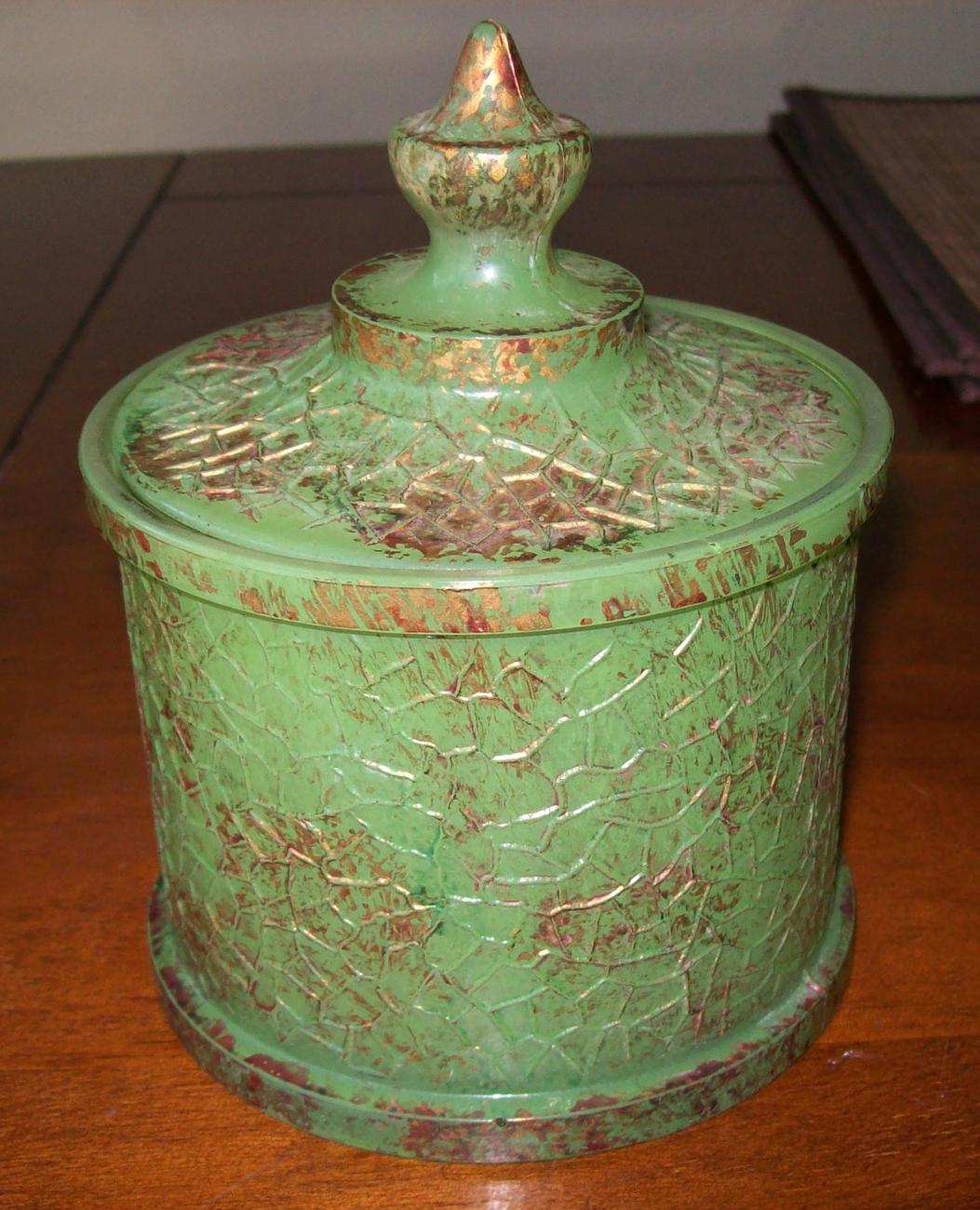 Glass Candy Dish With Lid - Other