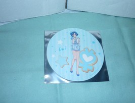 Kawaii Japan sailor moon  cafe limited sticker seal round circle amy / mercury - $38.00