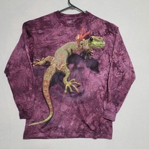 The Mountain Mens T Shirt Size M Purple Gecko Short Sleeve Casual - $24.87
