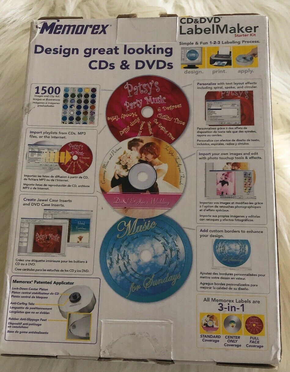 memorex cd dvd label maker starter kit
