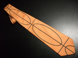 Ralph Marlin Neck Tie WallyWear BasketBall Skin 1997 Flattened Basketbal... - $12.99